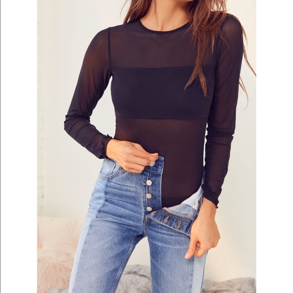 Out From Under - Urban Outfitters | Mesh Bodysuit - Picture 1 of 6